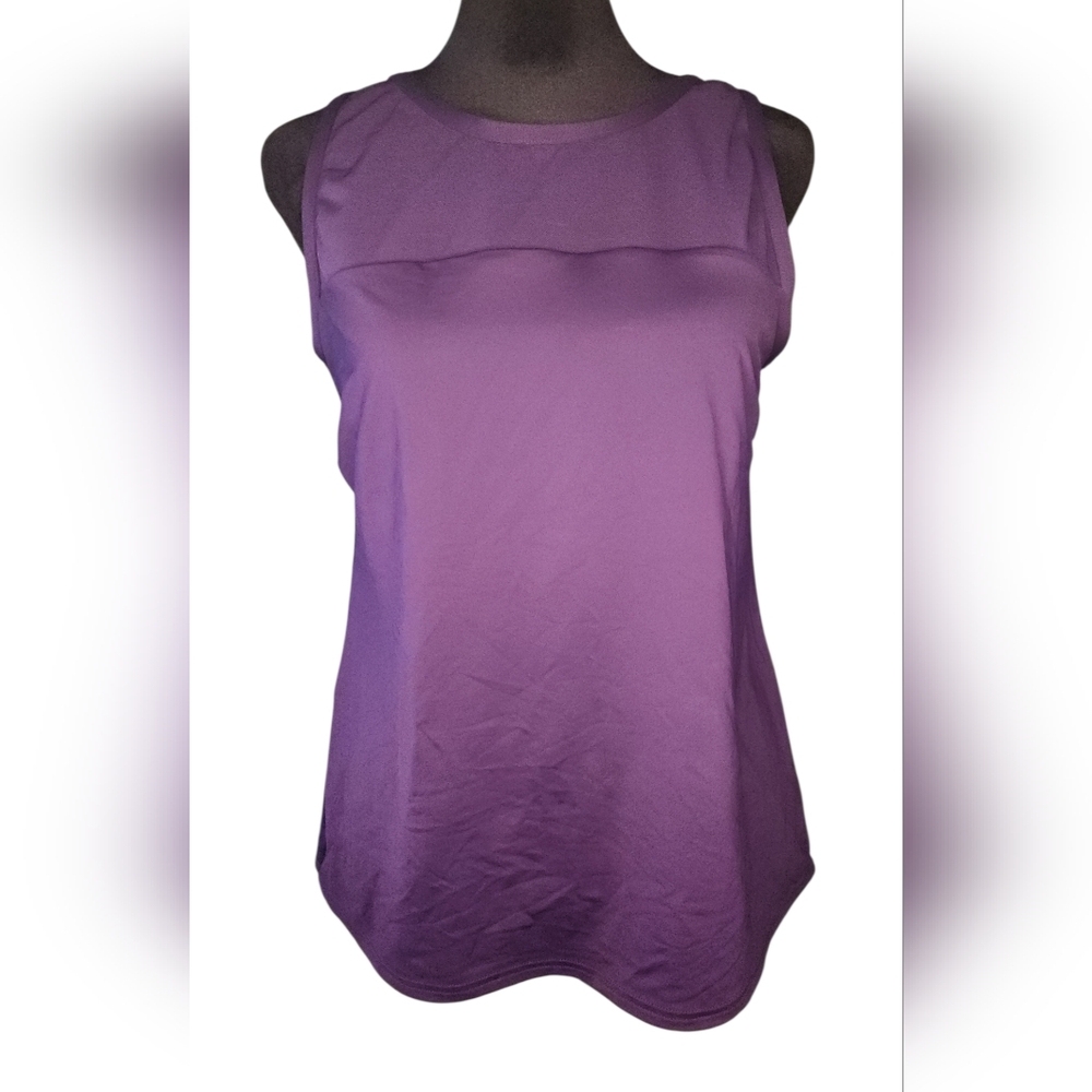 NWOT Lands End Smoothing Control Mesh High Neck Tankini, Womens 12 - Picture 4 of 9